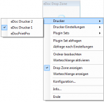 2_DropZone - eDoc Drucker für die Konfiguration auswählbar